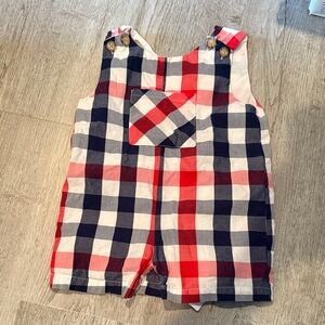 Classic Checkered Kids Overalls
